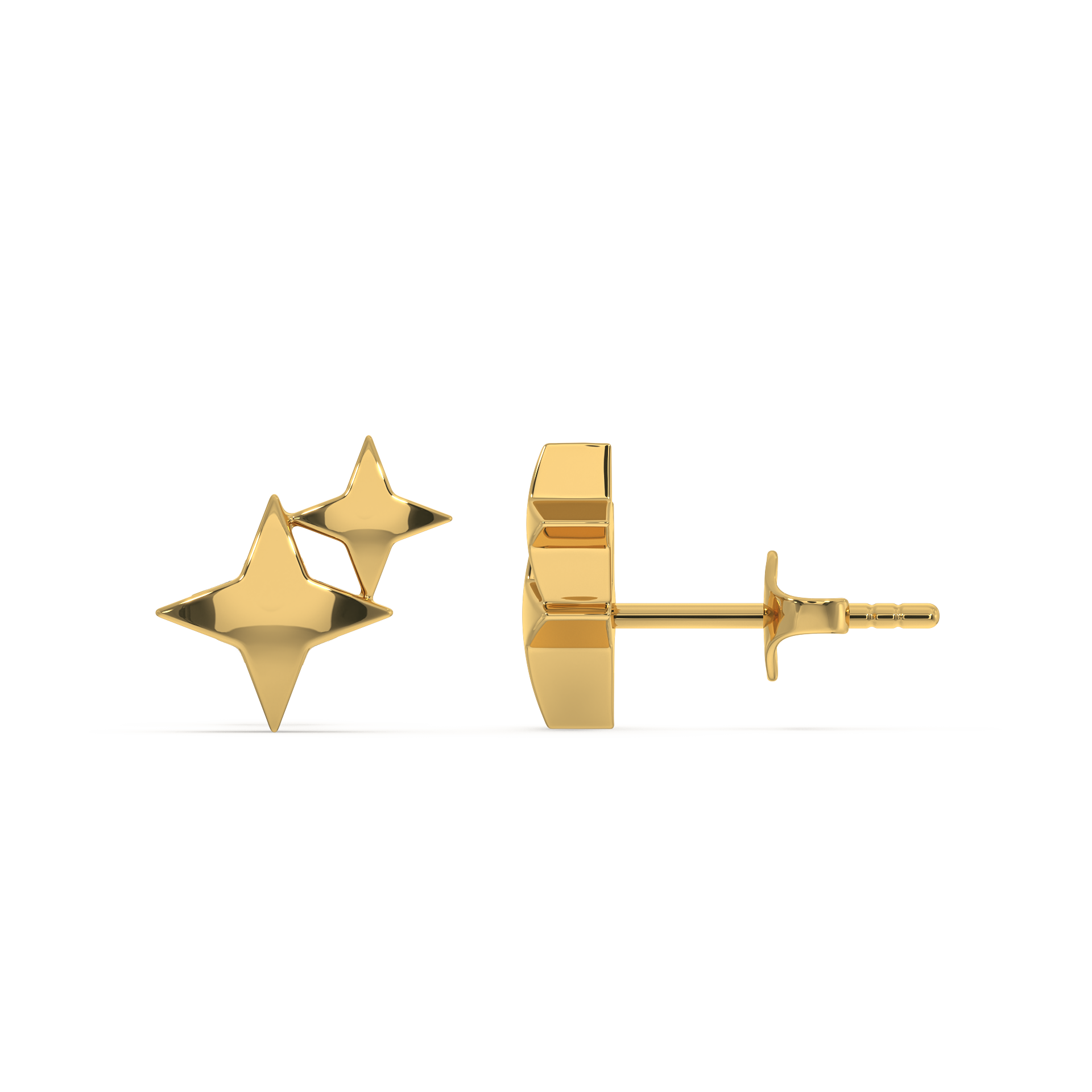 Twinkling Star - 18kt Gold Vermeil Stud Earrings