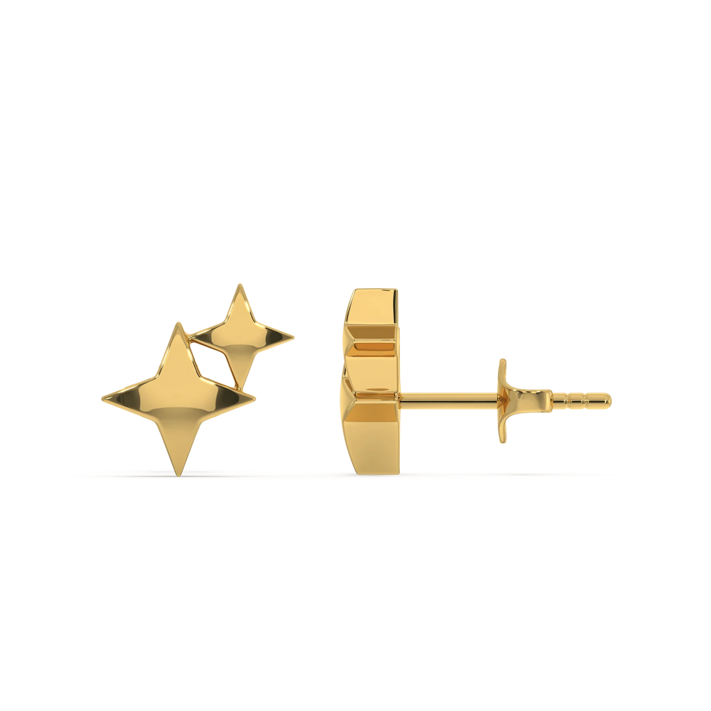 Twinkling Star - 18kt Gold Vermeil Stud Earrings