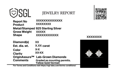 Golden Edge - Lab Diamond Solitaire Earrings