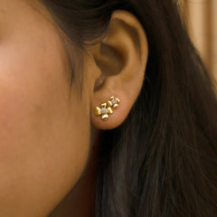 Petal Play - Lab Diamond Stud Earrings
