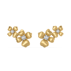Petal Play - Lab Diamond Stud Earrings