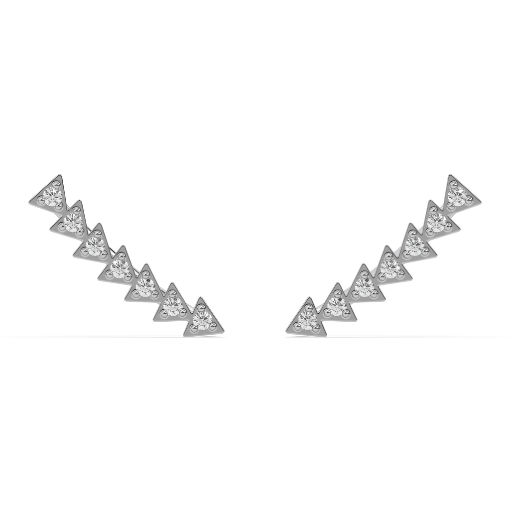 Prism Trail - Lab Diamond Ear Cuffs