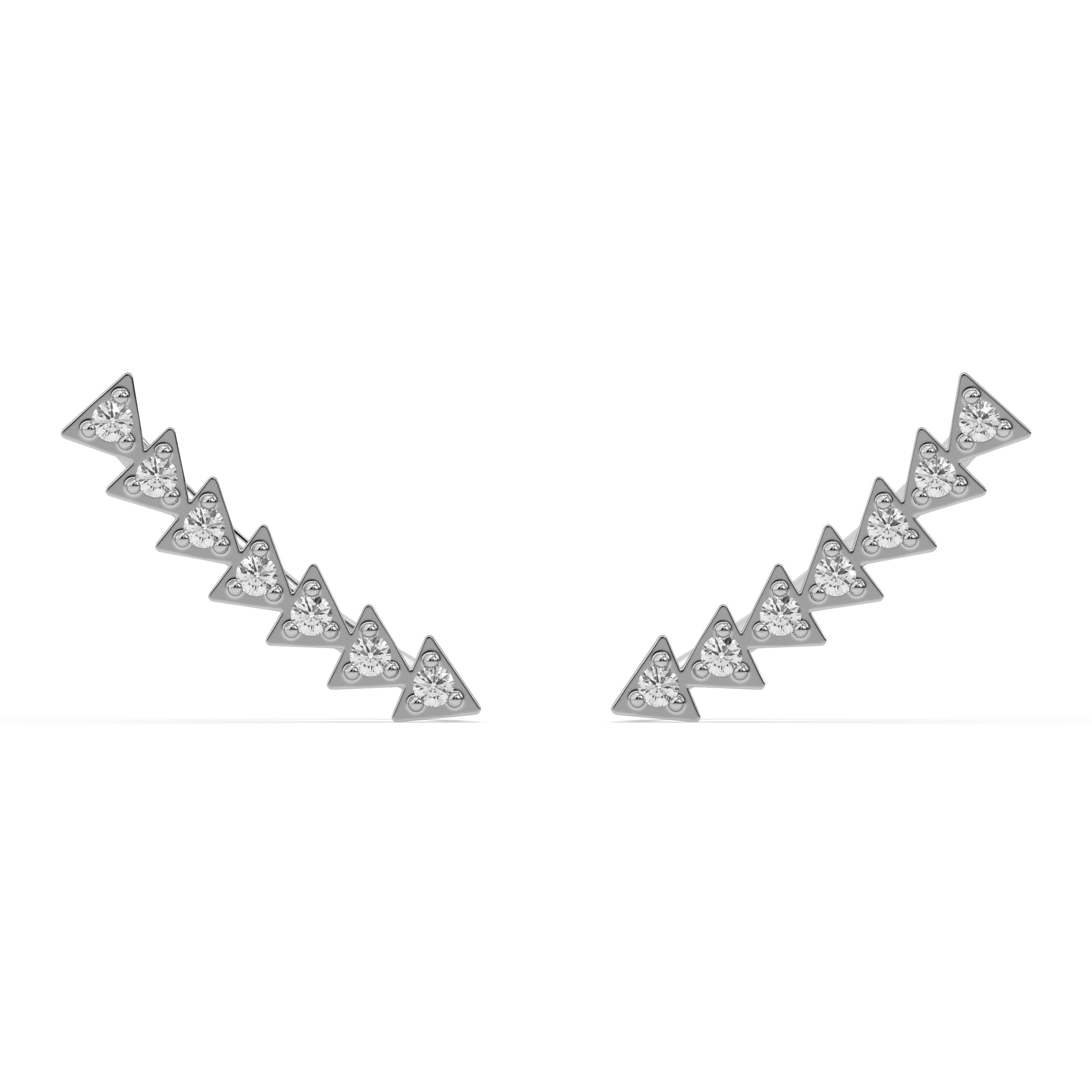 Prism Trail - Lab Diamond Ear Cuffs