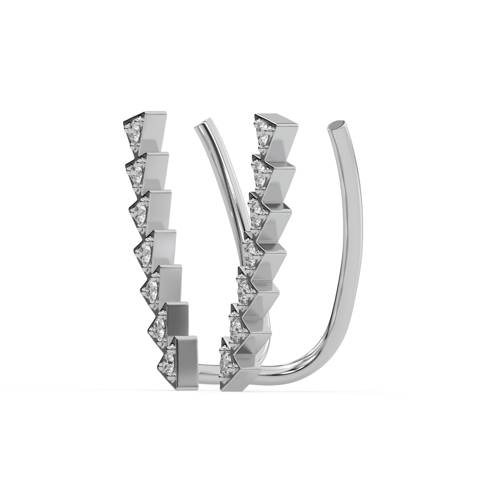 Prism Trail - Lab Diamond Ear Cuffs