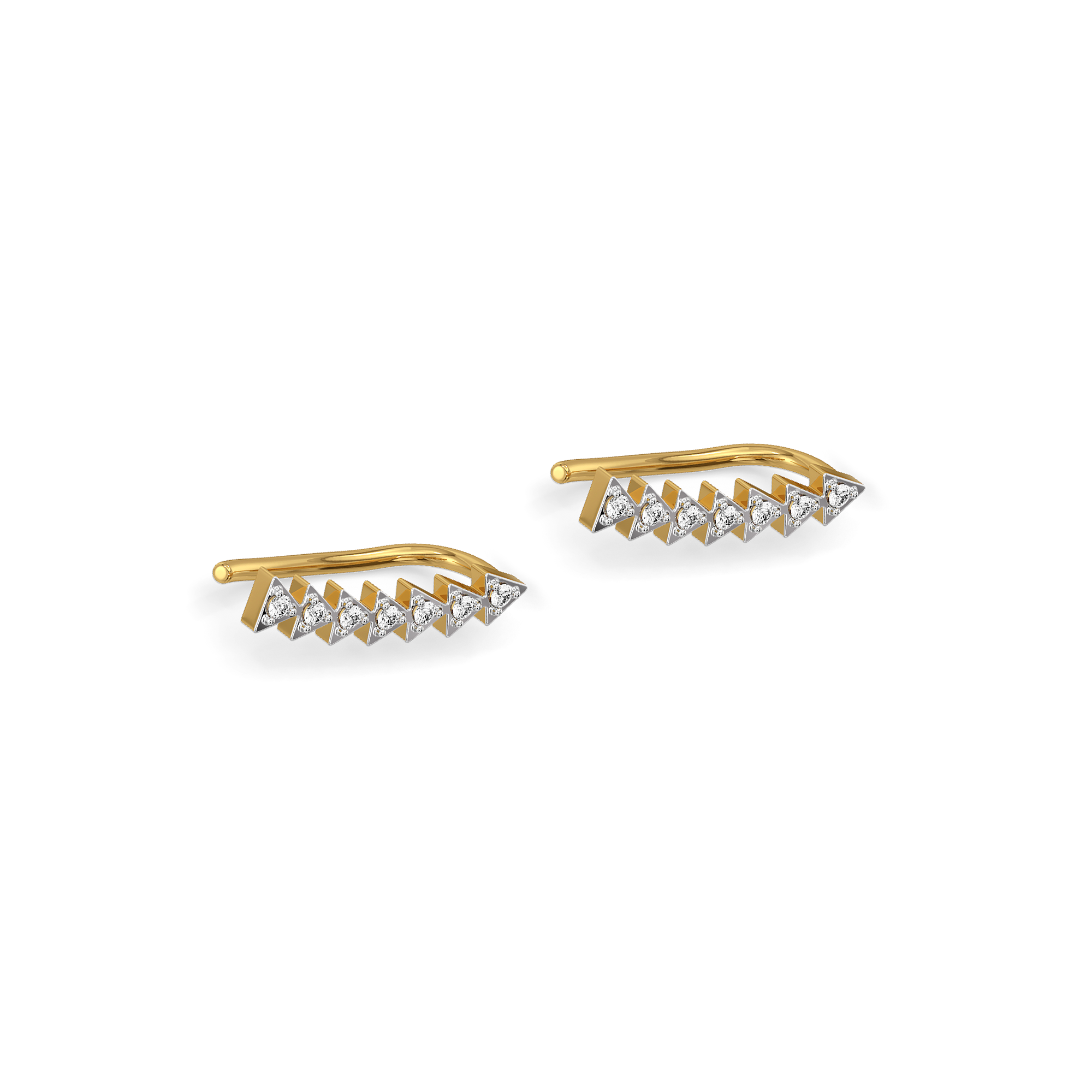 Prism Trail - Lab Diamond Ear Cuffs