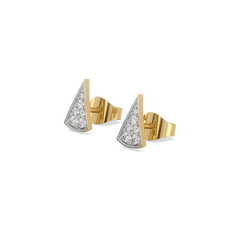 Edgy Elegance - Lab Diamond Stud Earrings