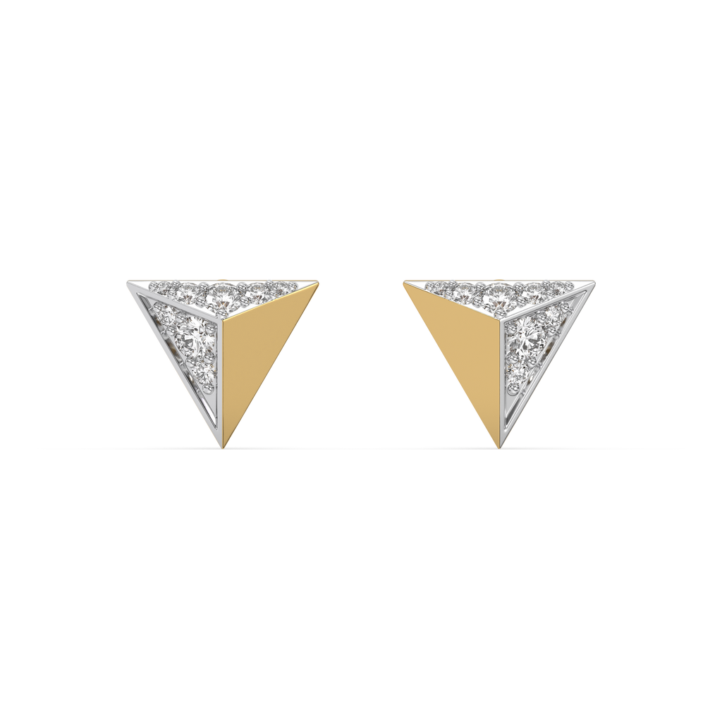 Prism Point - Lab Diamond Stud Earrings