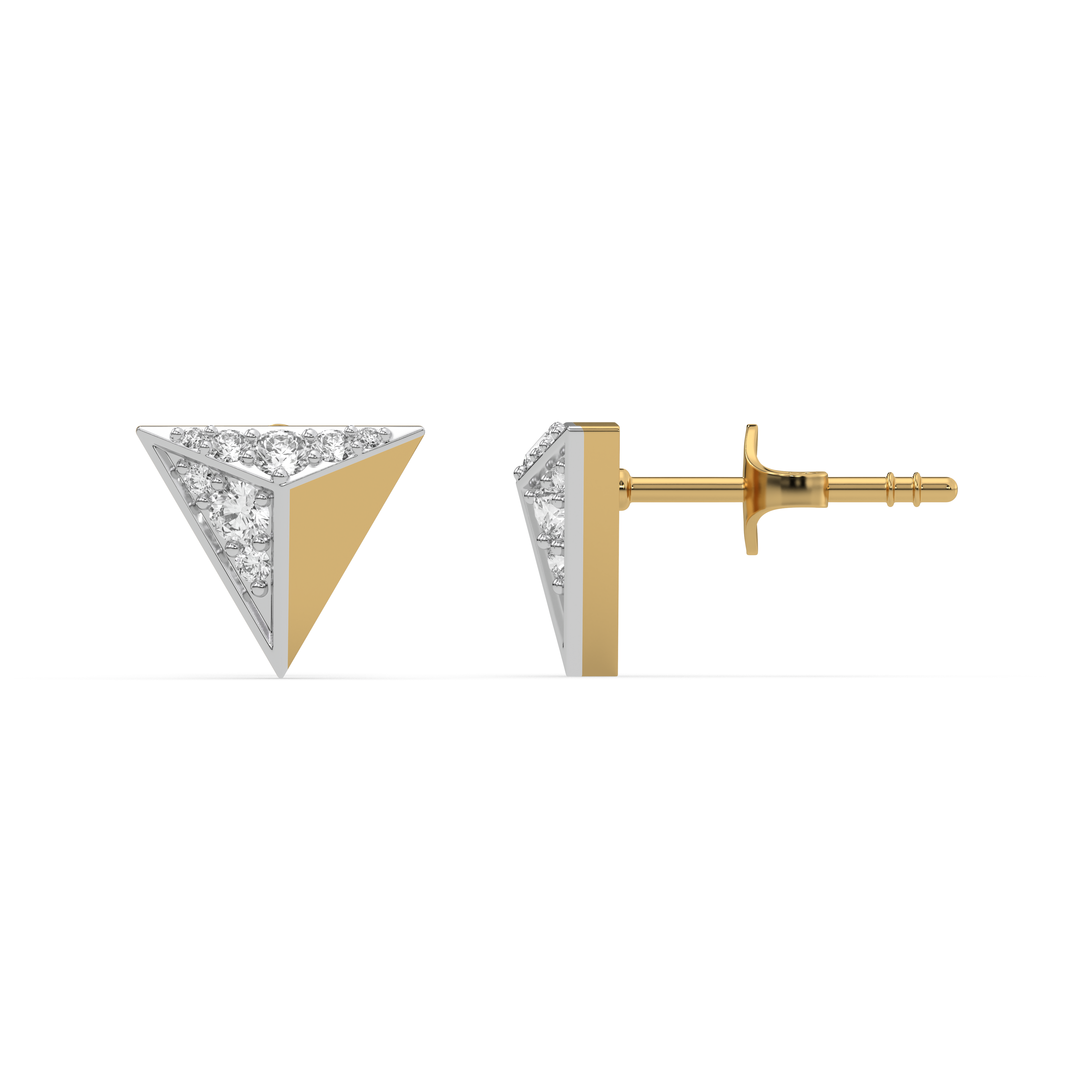 Prism Point - Lab Diamond Stud Earrings