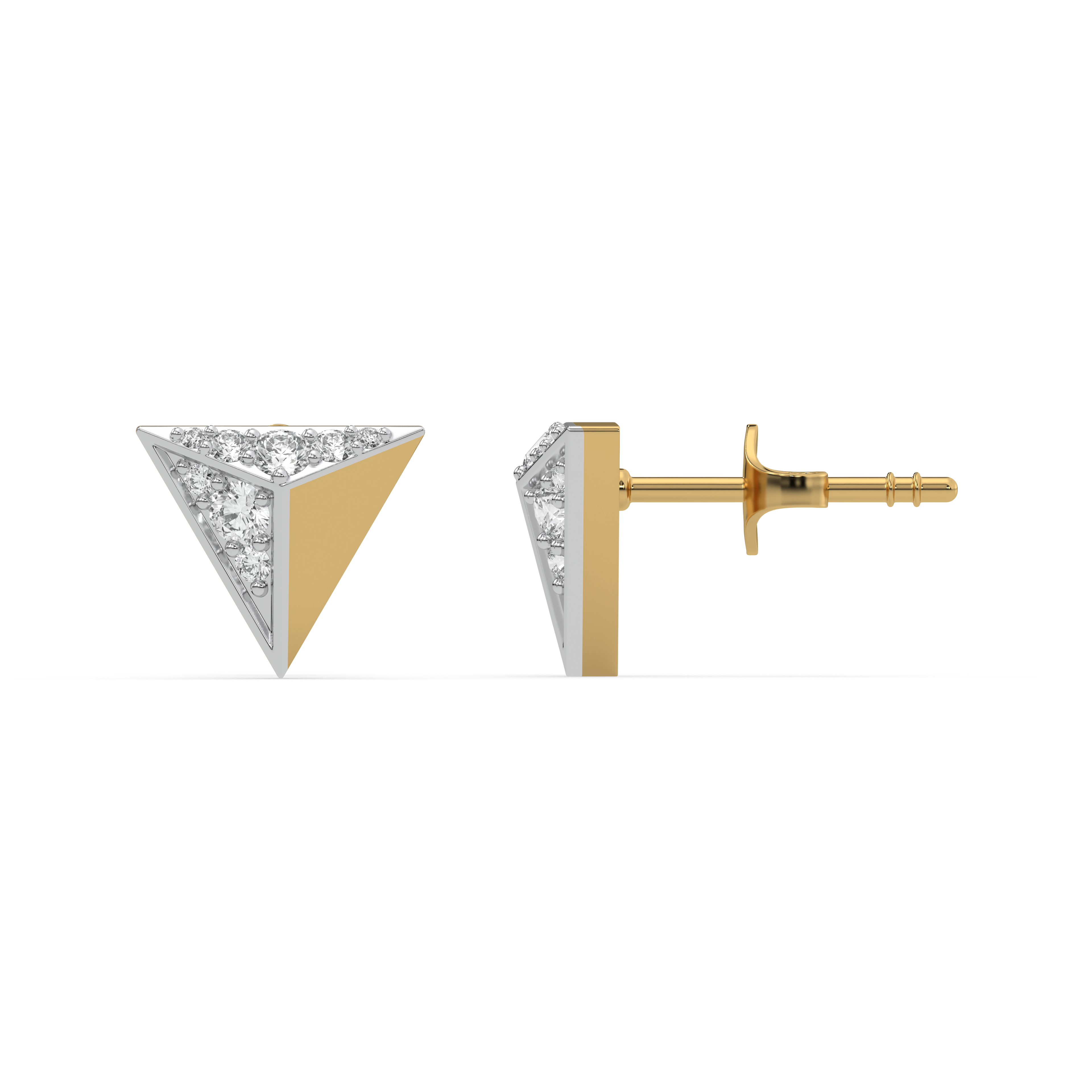Prism Point - Lab Diamond Stud Earrings