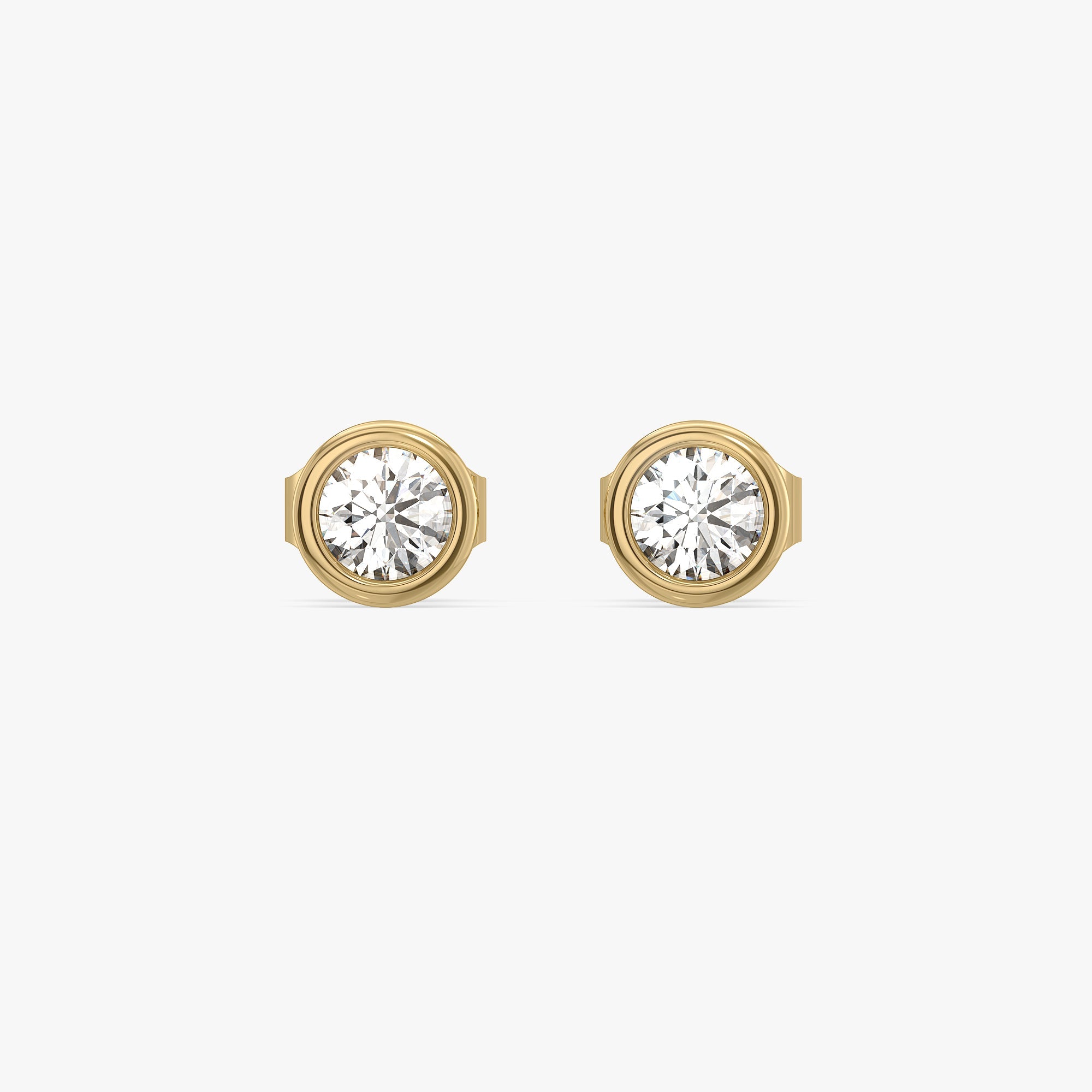 Eternal Shine - Lab Diamond Solitaire Stud Earrings