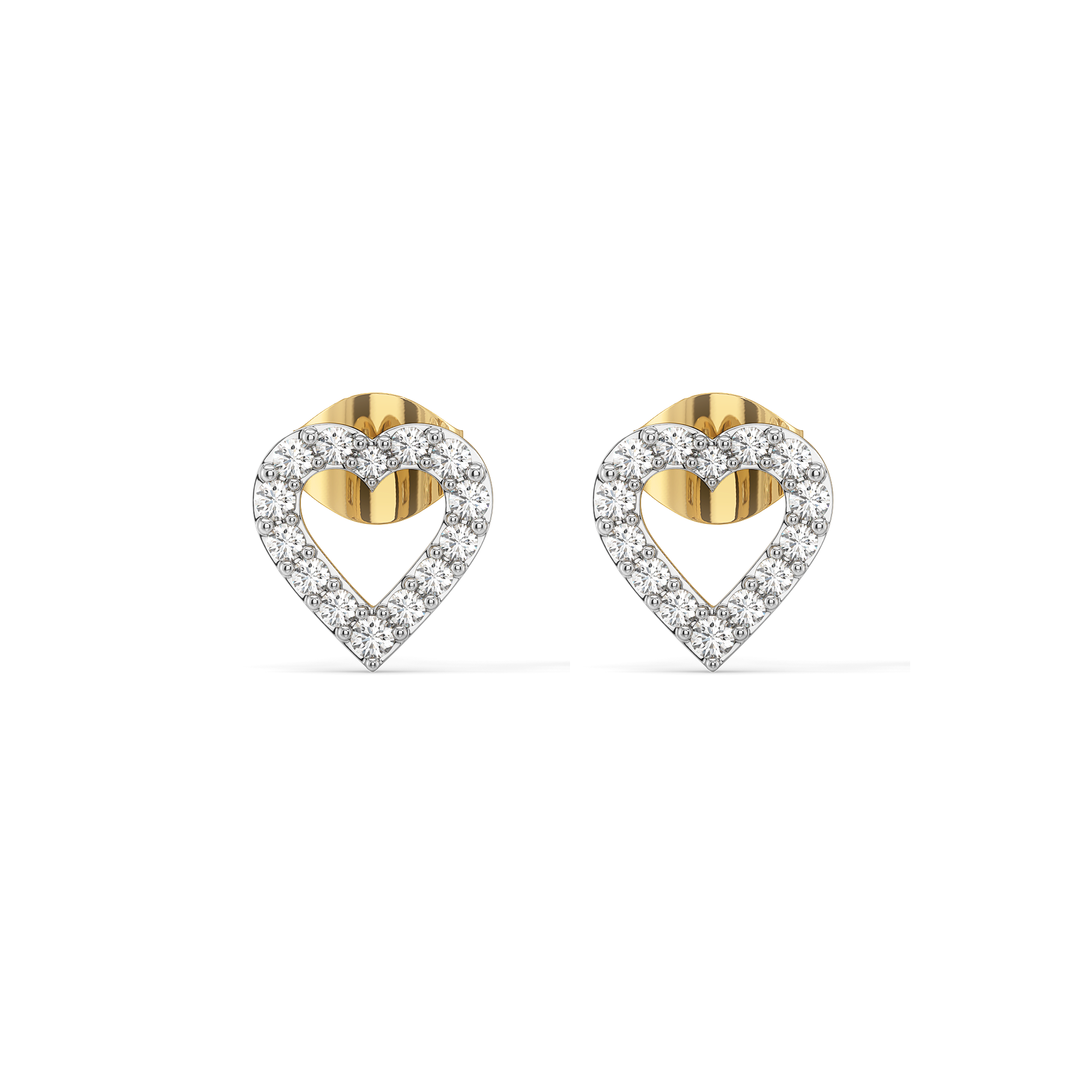 Everlasting Heart - Lab Diamond Stud Earrings