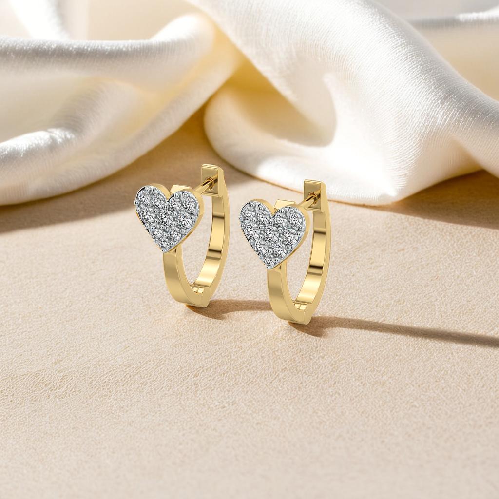 Timeless Loop - Lab Diamond Hoop Earrings Main image
