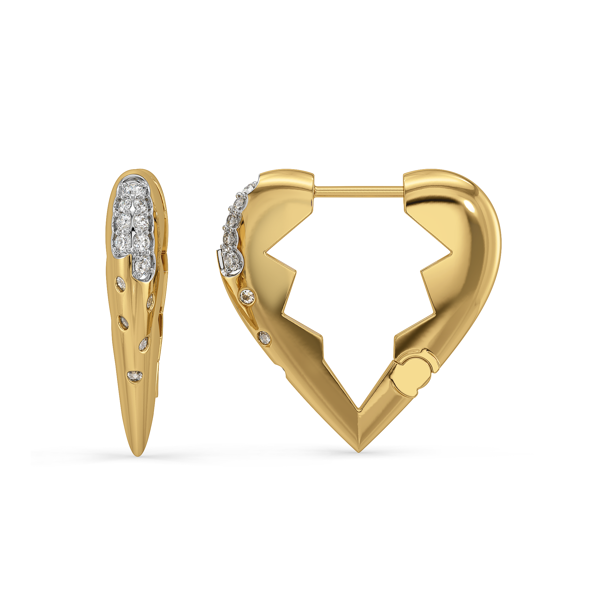 Unbreakable Bond - Lab Diamond Hoop Earrings