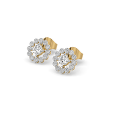 Rain-Dance - Lab Diamond Stud Earrings