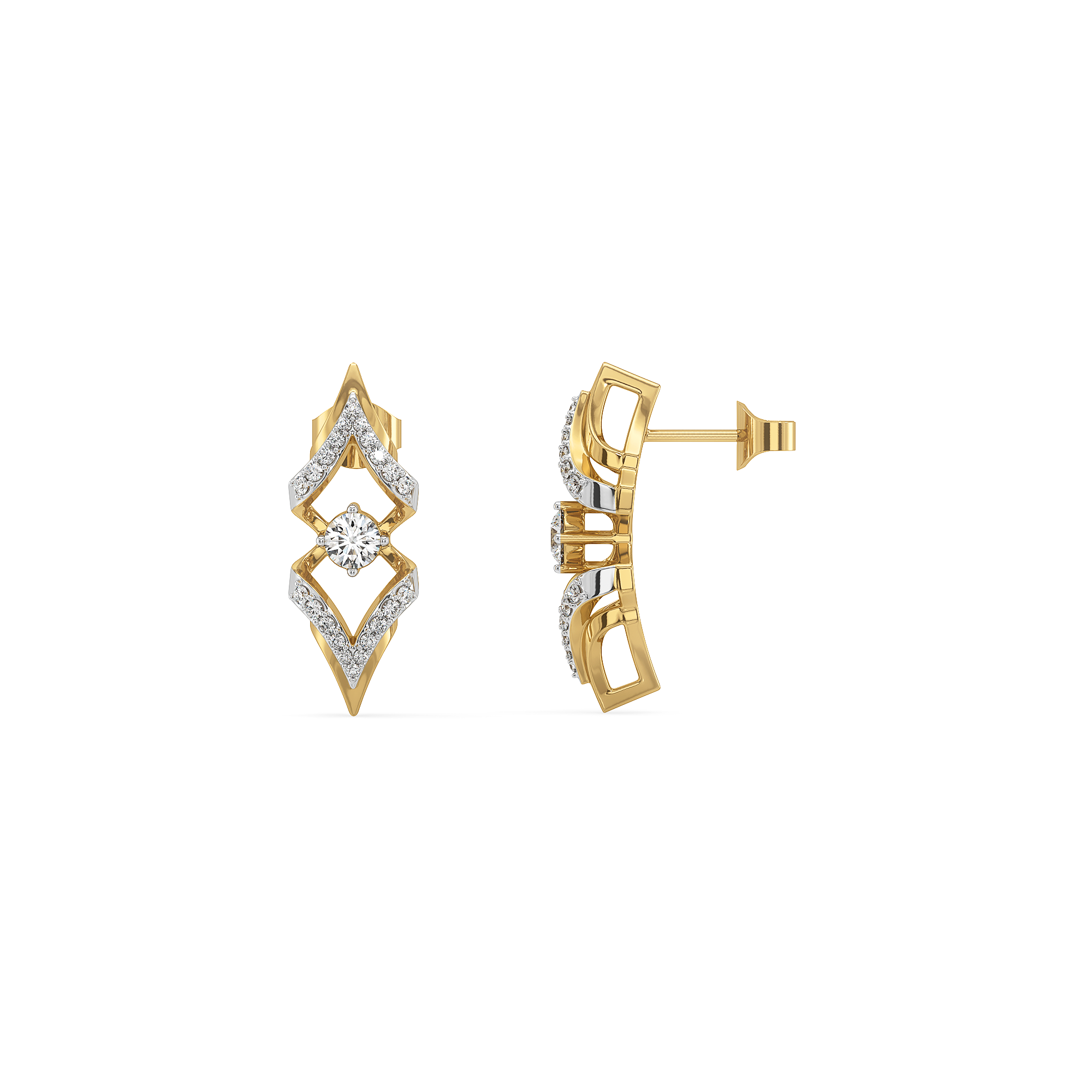 Fierce Aura – Lab Diamond Solitaire Earrings
