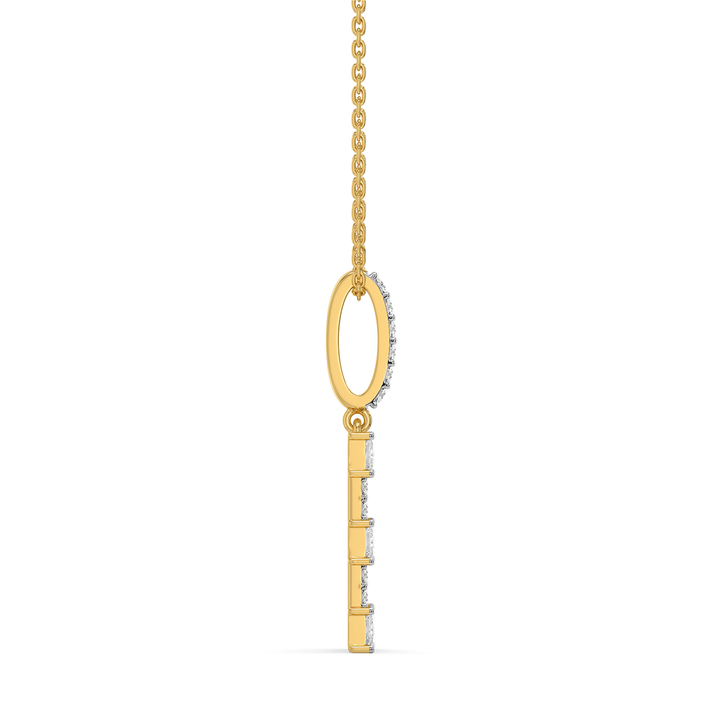 Princess Pathway - Pure Gold Lab Diamond Pendant