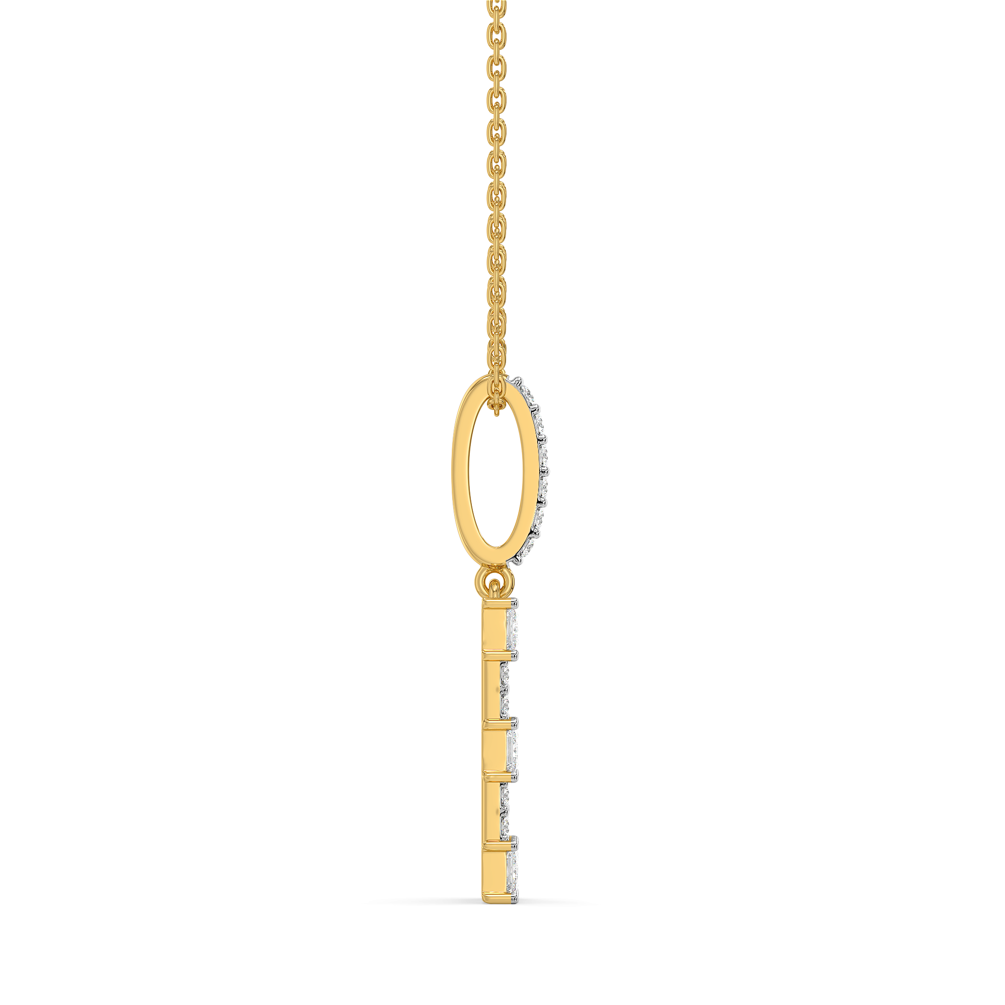Princess Pathway - Pure Gold Lab Diamond Pendant