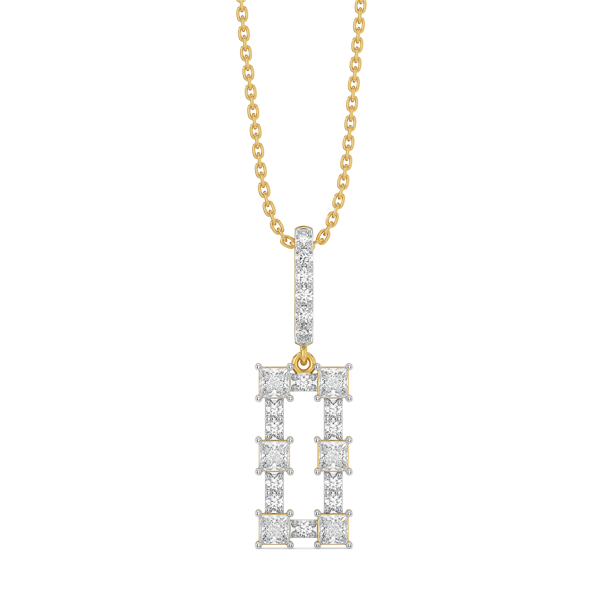 Princess Pathway - Pure Gold Lab Diamond Pendant