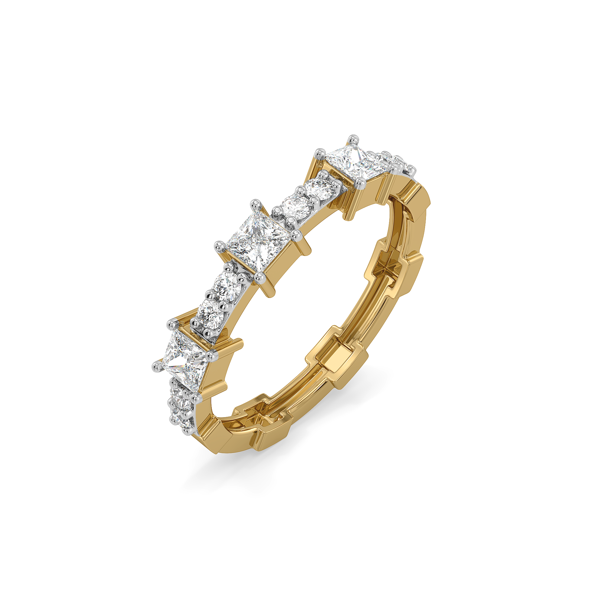 Princess Pathway - Pure Gold Lab Diamond Ring Main image