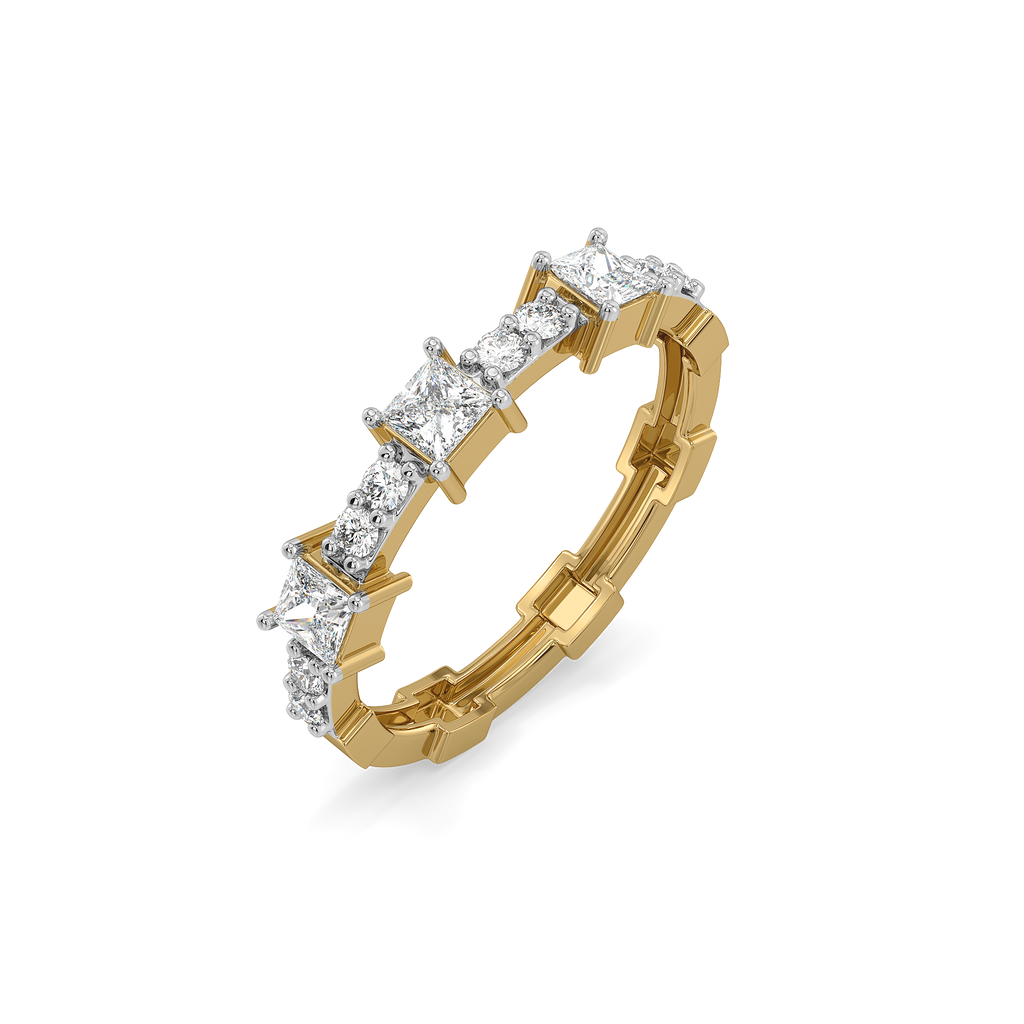 Princess Pathway - Pure Gold Lab Diamond Ring