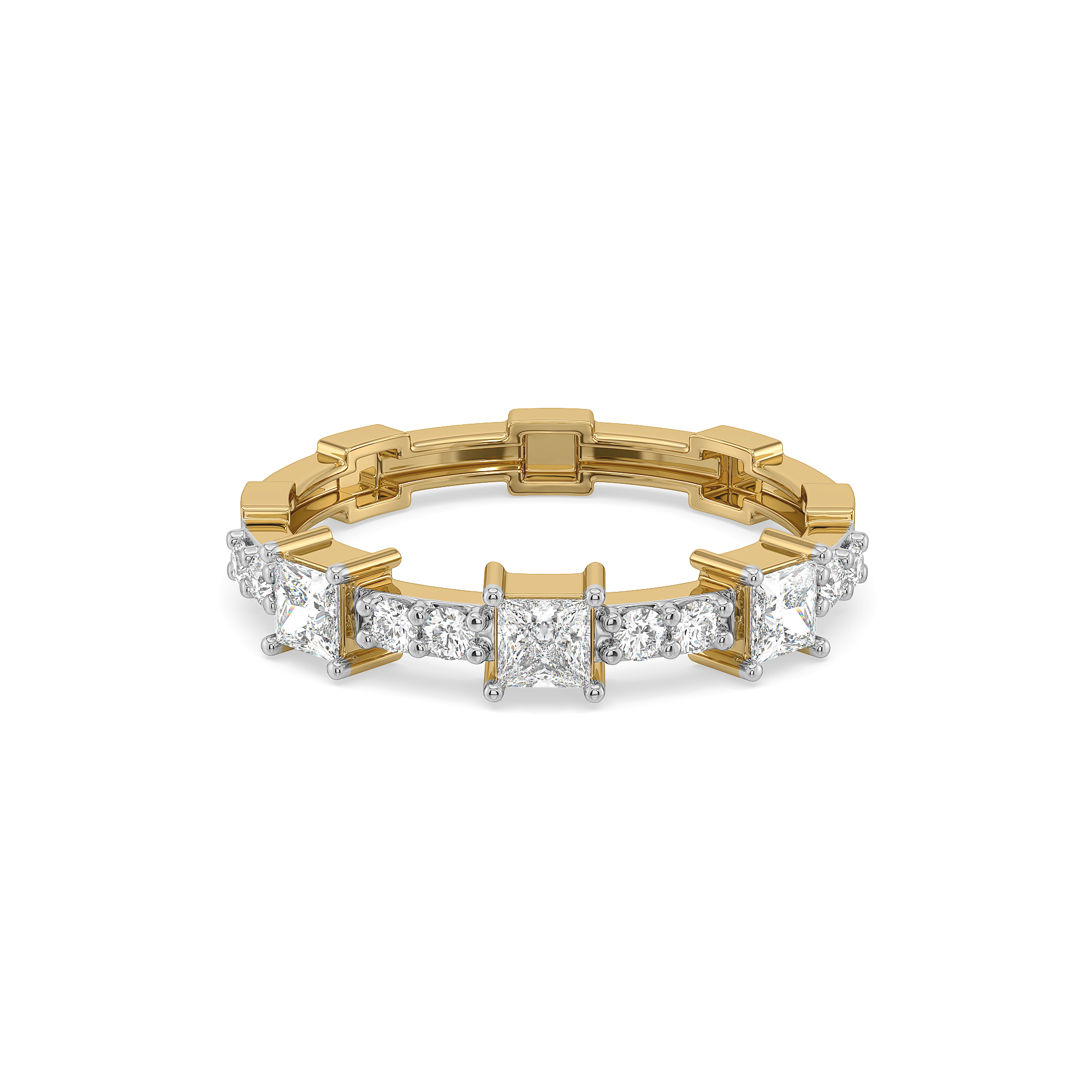 Princess Pathway - Pure Gold Lab Diamond Ring