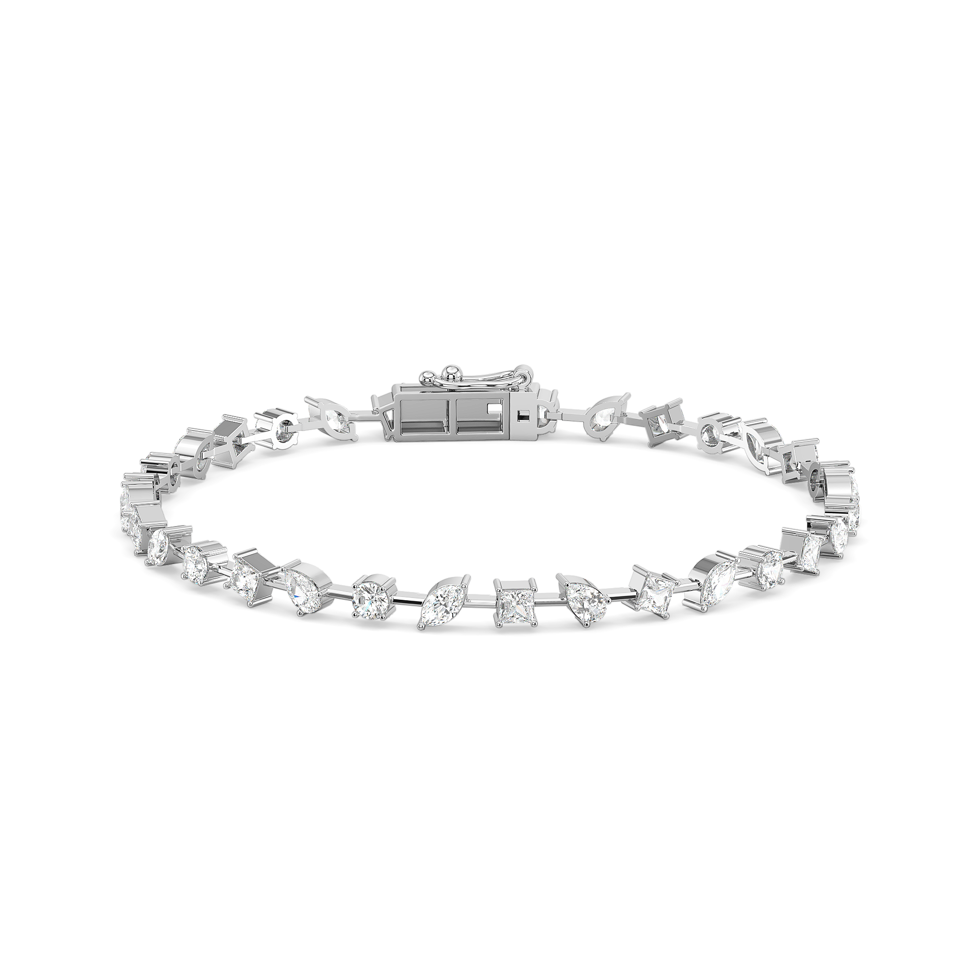 Diamond Cosmos - Pure Gold Lab Diamond Tennis Bracelet Secondary image