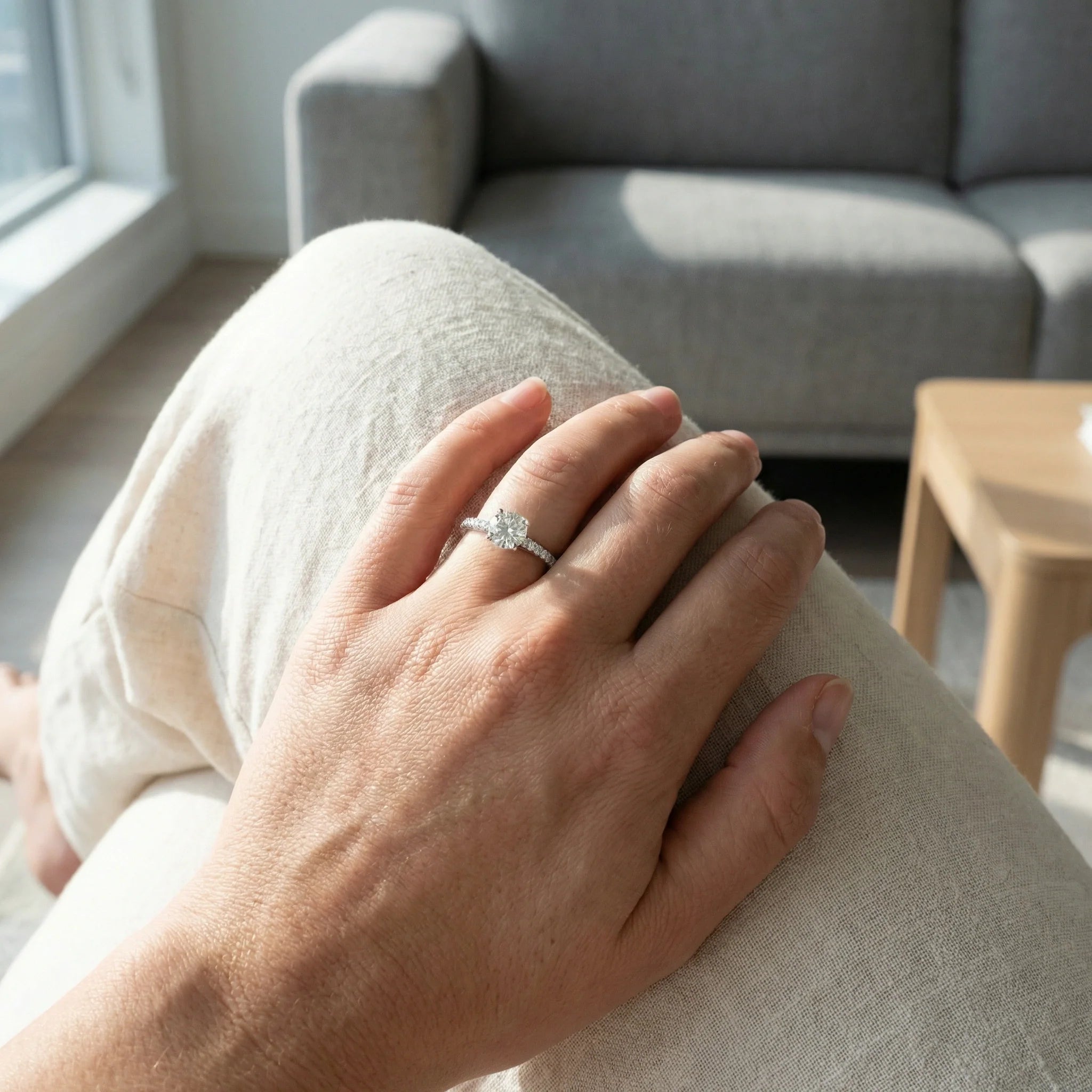 Forever One - Pure Gold Lab Diamond Solitaire Ring Secondary image