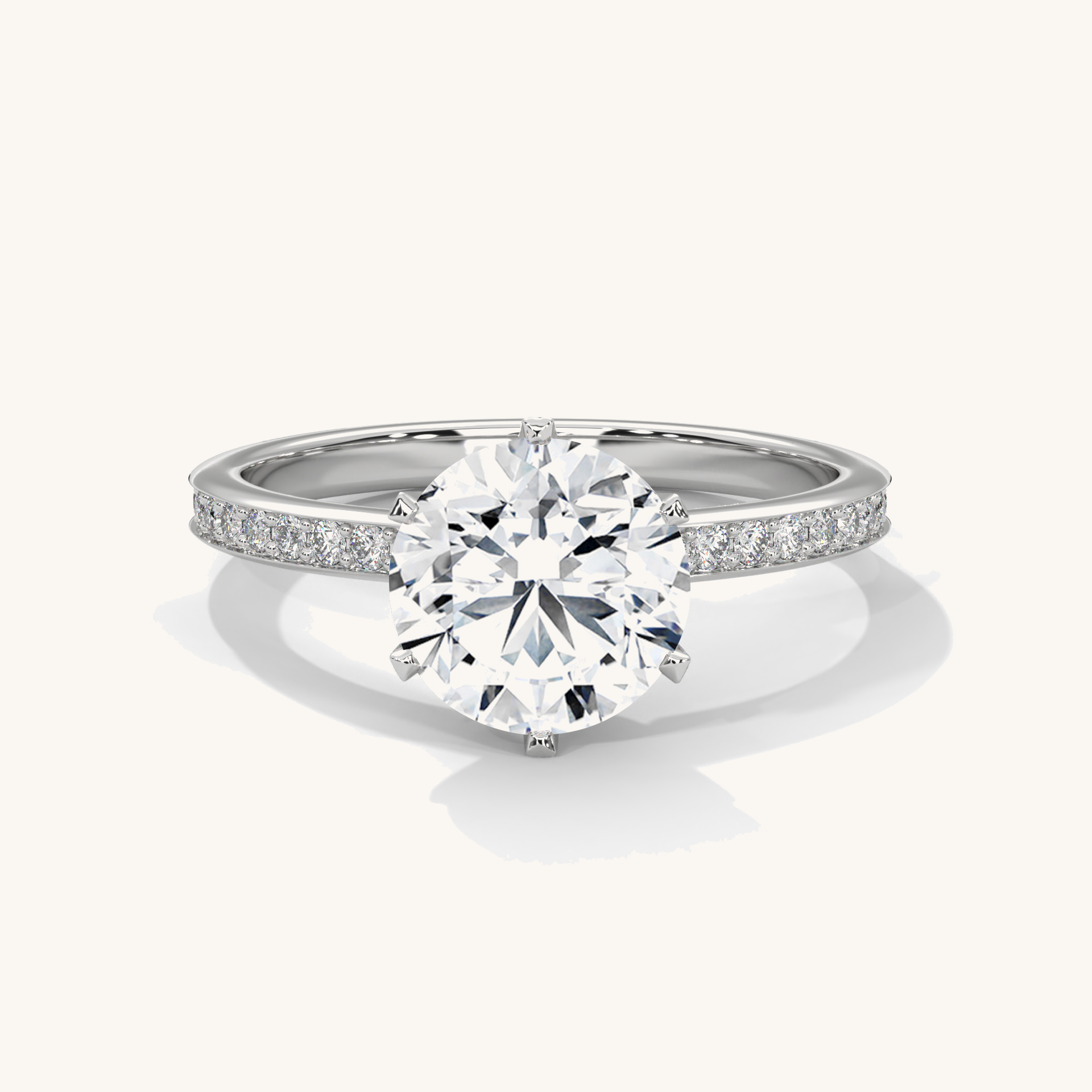 Forever One - Pure Gold Lab Diamond Solitaire Ring Main image