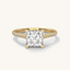 Poised Princess - Pure Gold Lab Diamond Solitaire Ring