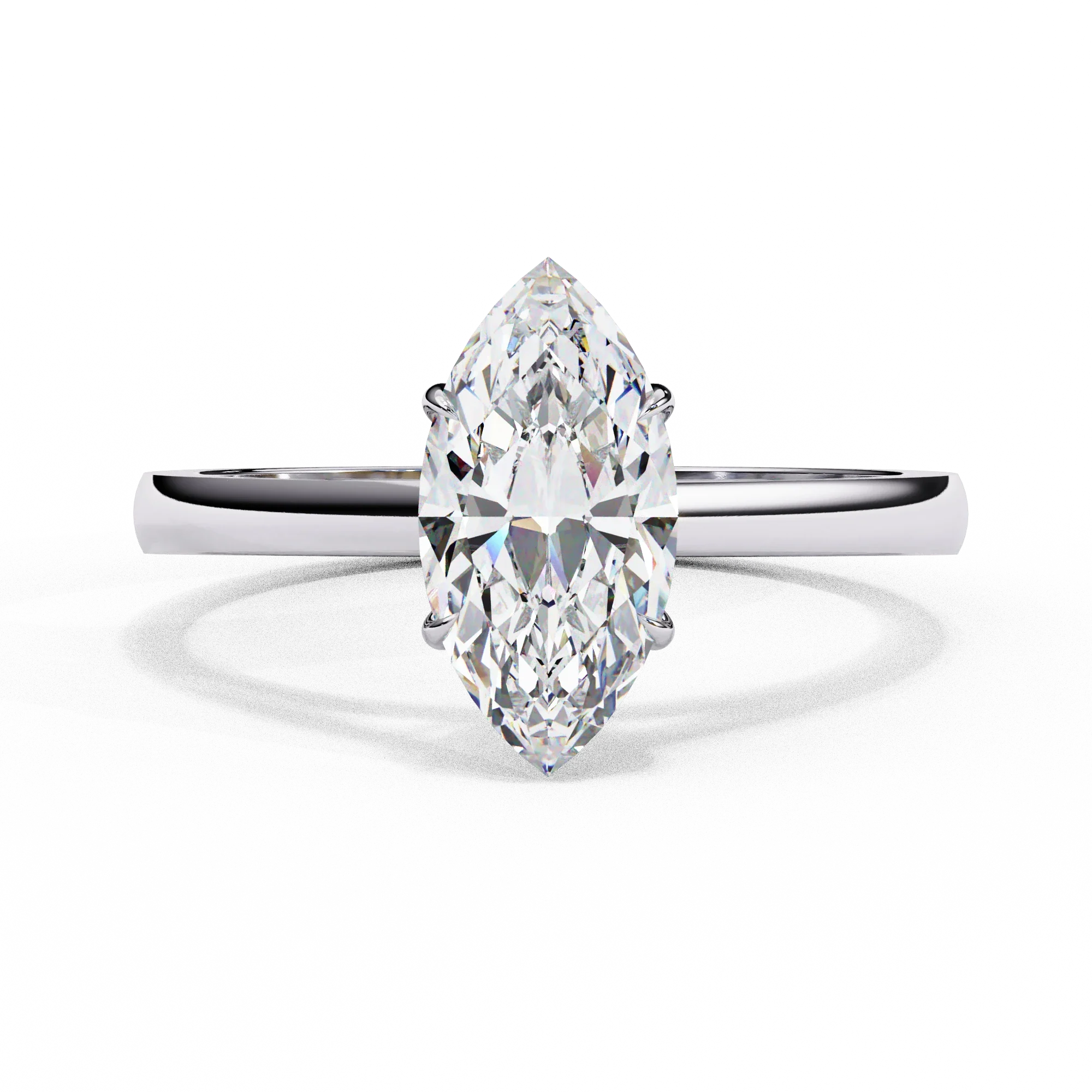 Frozen Marq - Pure Gold Lab Diamond Solitaire Ring Main image