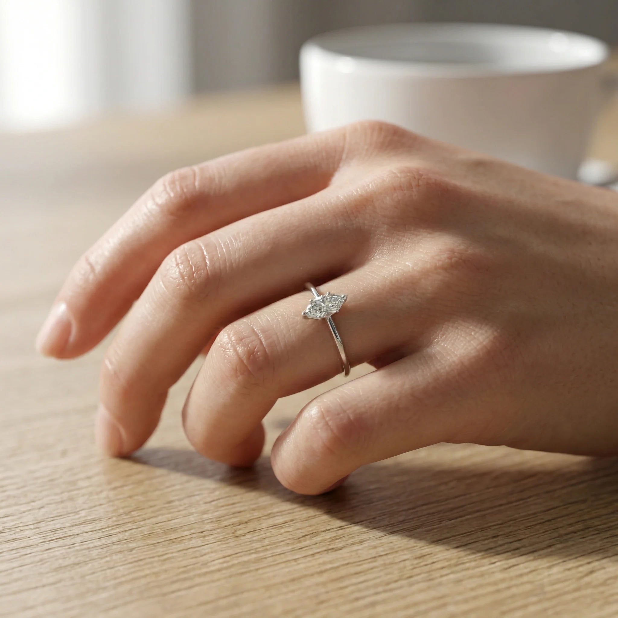 Frozen Marq - Pure Gold Lab Diamond Solitaire Ring Secondary image