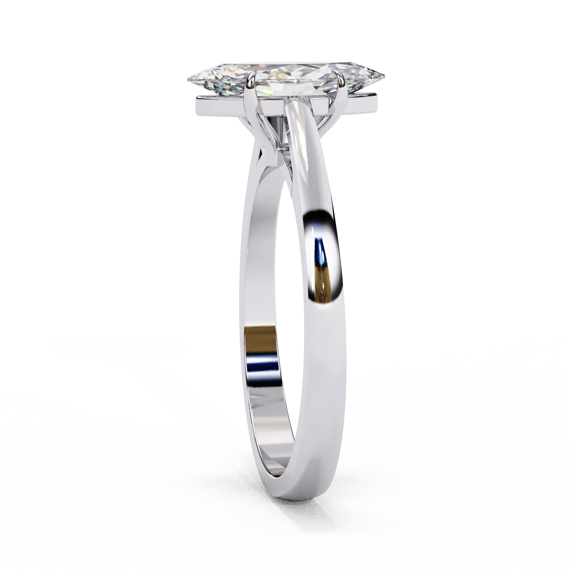 Frozen Marq - Pure Gold Lab Diamond Solitaire Ring