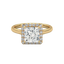 Princess Aura - Pure Gold Lab Diamond Solitaire Ring