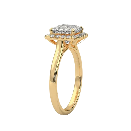 Princess Aura - Pure Gold Lab Diamond Solitaire Ring