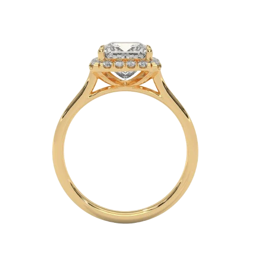 Princess Aura - Pure Gold Lab Diamond Solitaire Ring