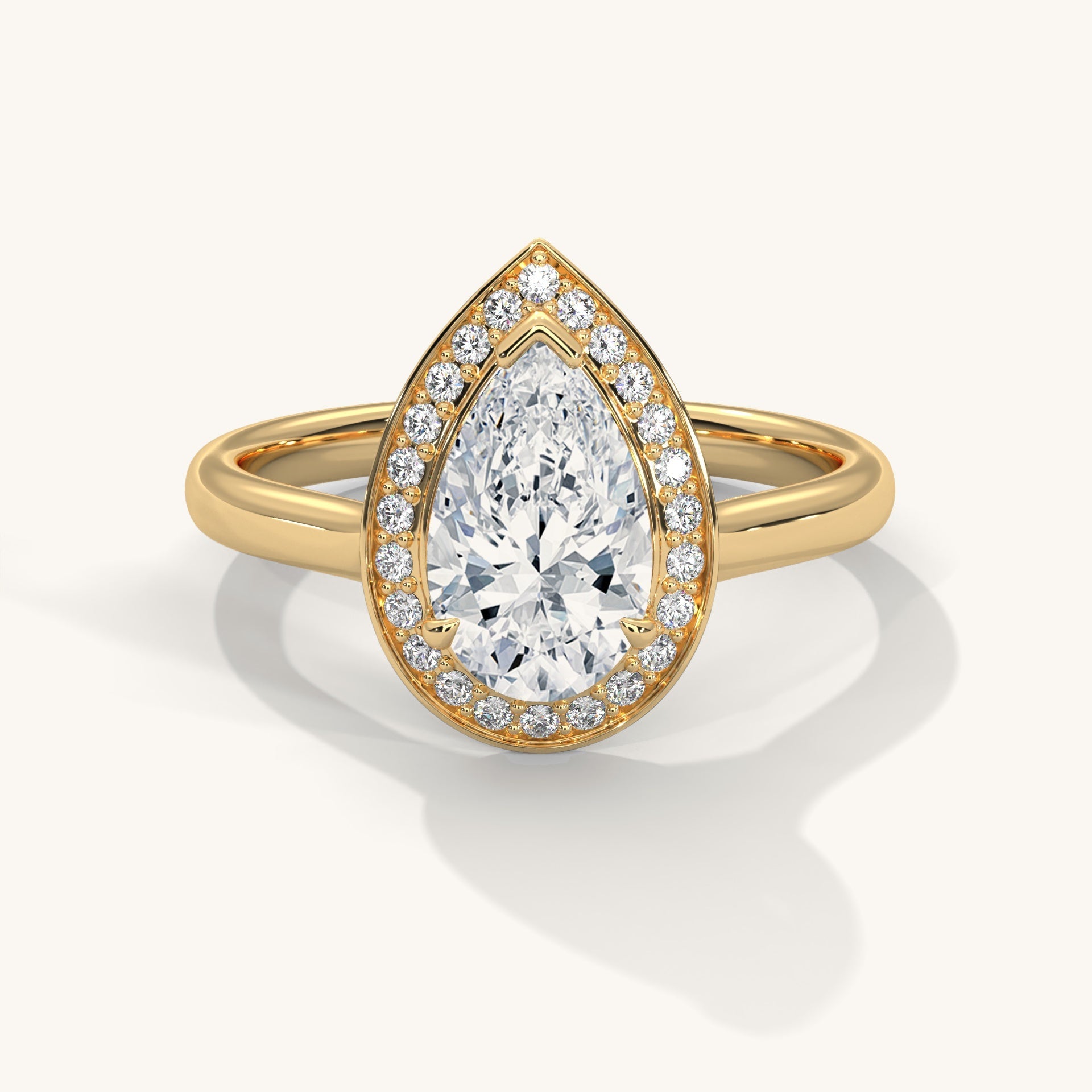 Pearlight - Pure Gold Lab Diamond Solitaire Ring Secondary image