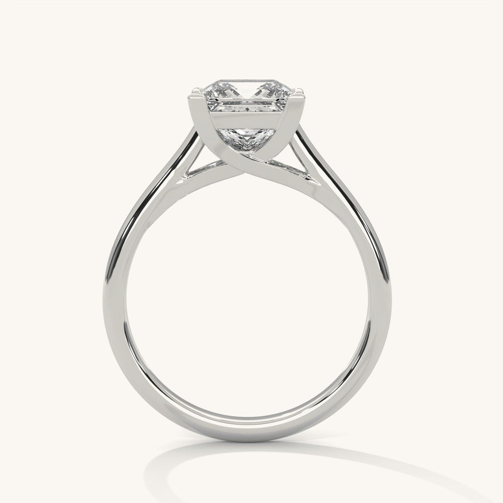 Snow Princess - Pure Gold Lab Diamond Solitaire Ring