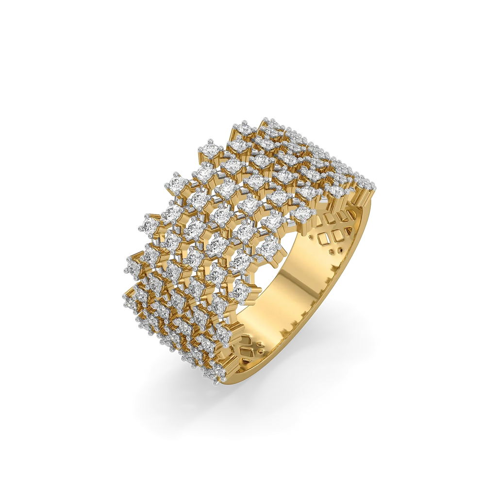 Moonlace Majesty - Pure Gold Lab Diamond Ring