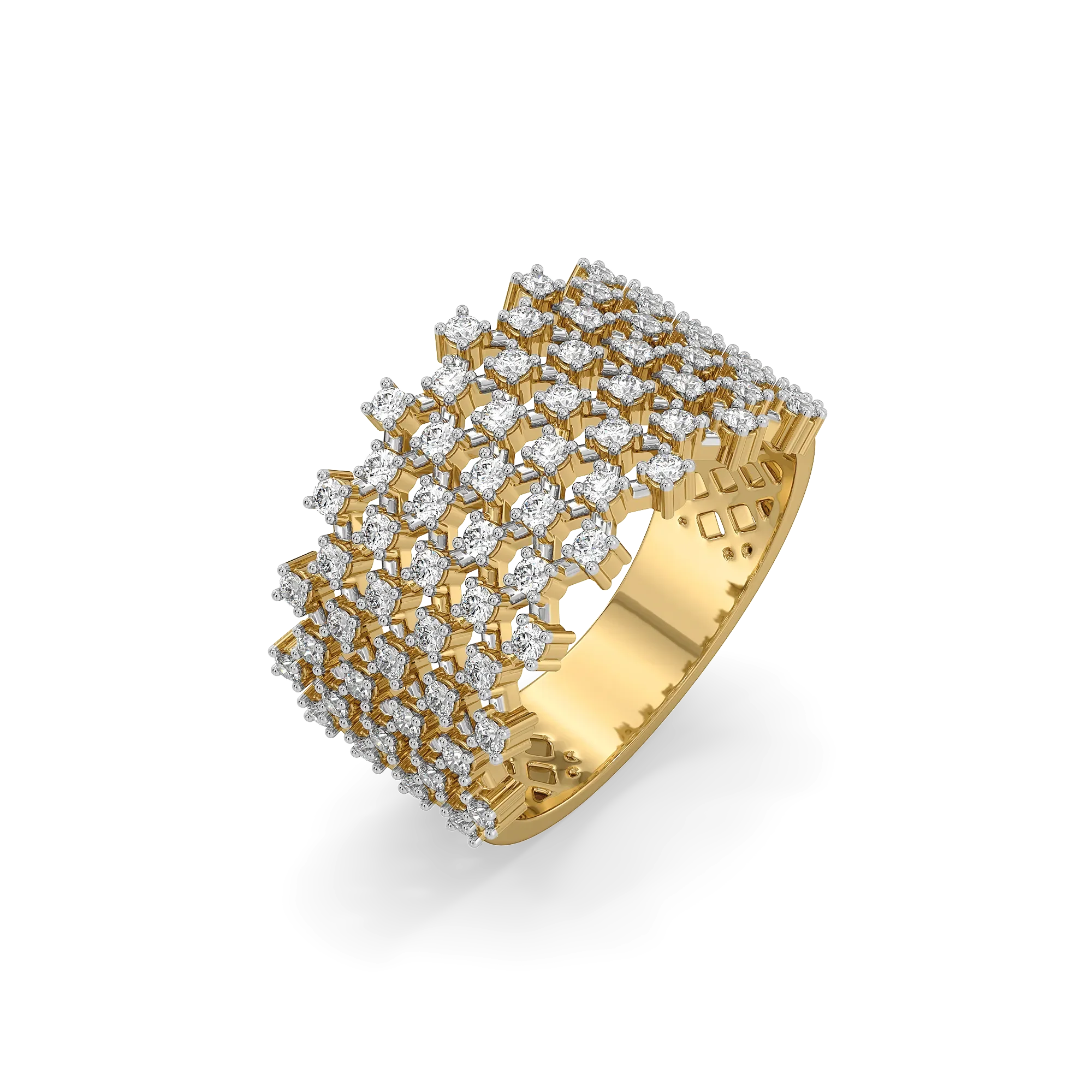 Moonlace Majesty - Pure Gold Lab Diamond Ring Main image