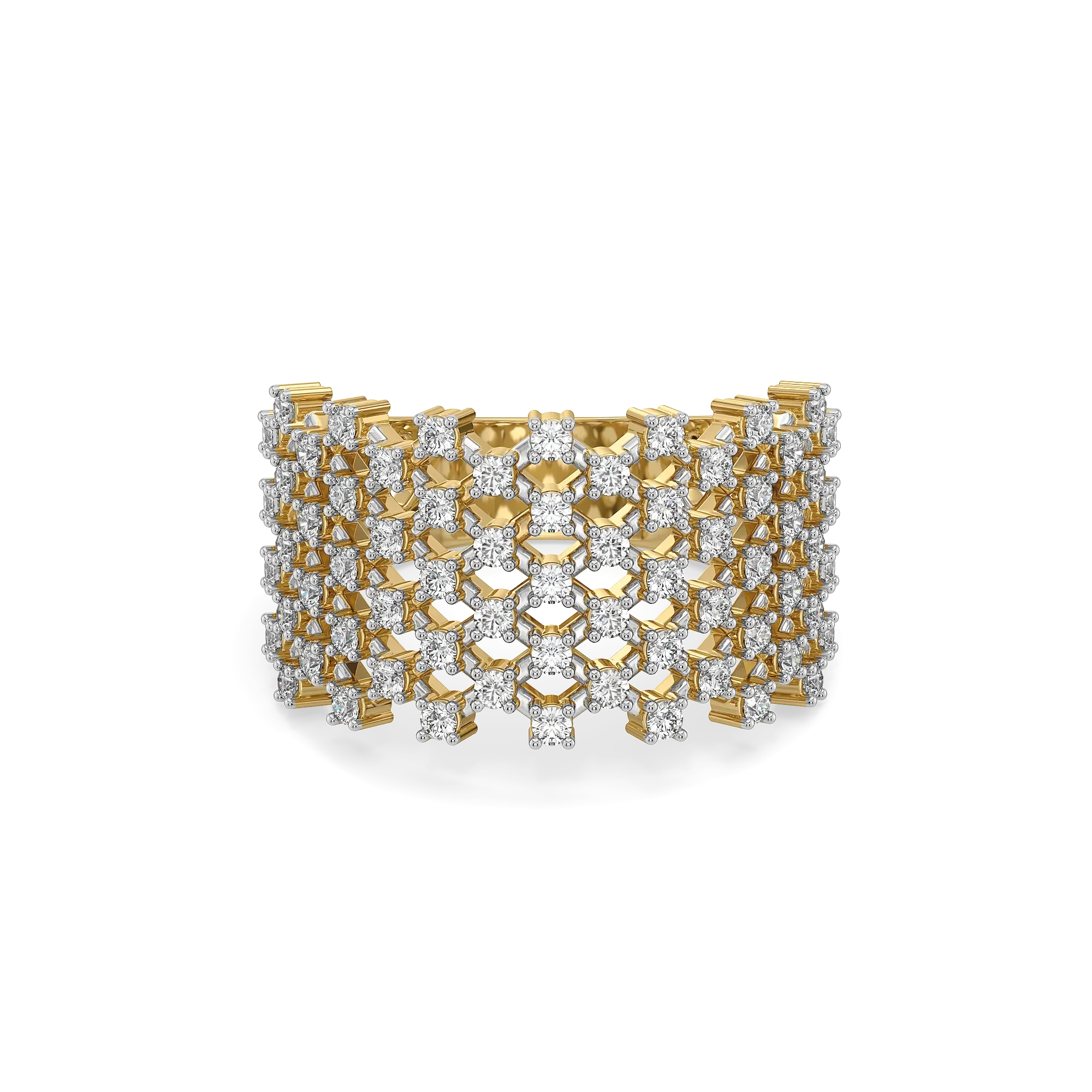 Moonlace Majesty - Pure Gold Lab Diamond Ring Secondary image