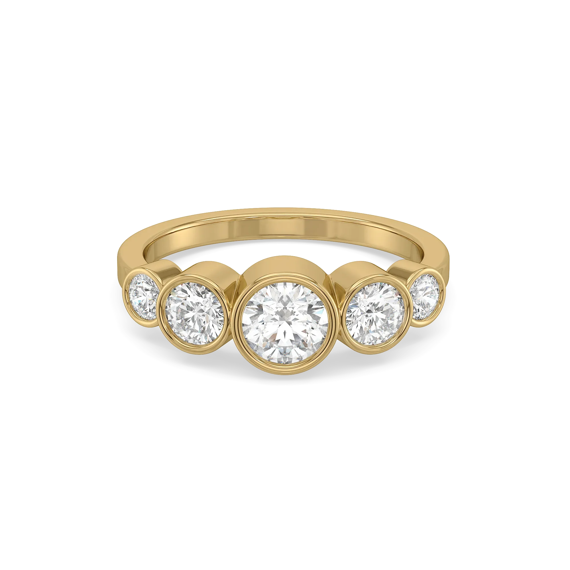 Solitaire Drops - Pure Gold Lab Diamond Ring