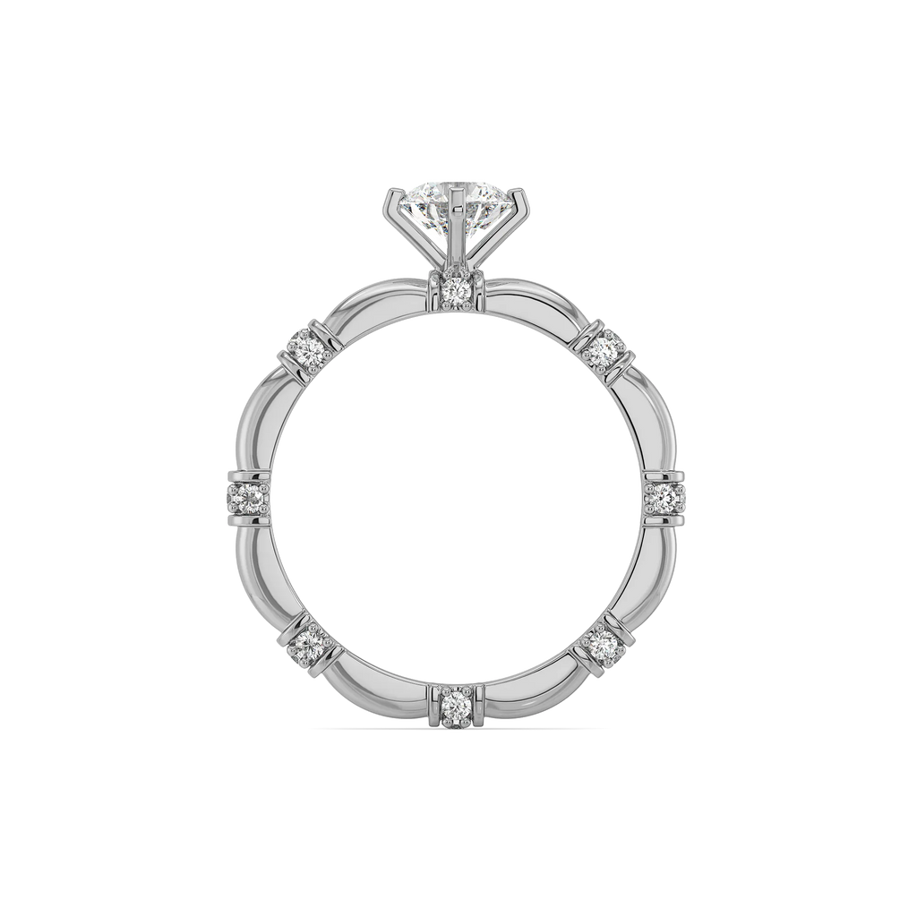 Open Spark Solitaire - Pure Gold Lab Diamond Ring