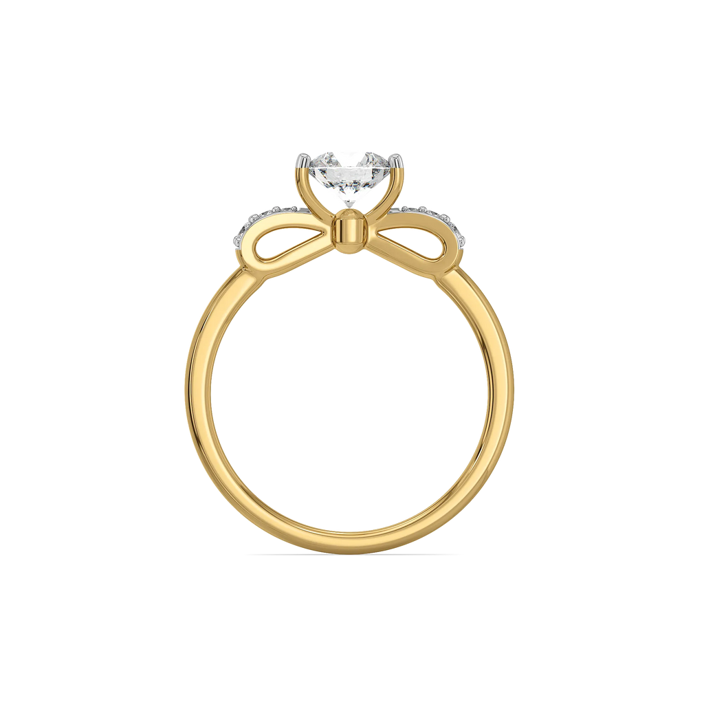 Solitaire Knot - Pure Gold Lab Diamond Ring