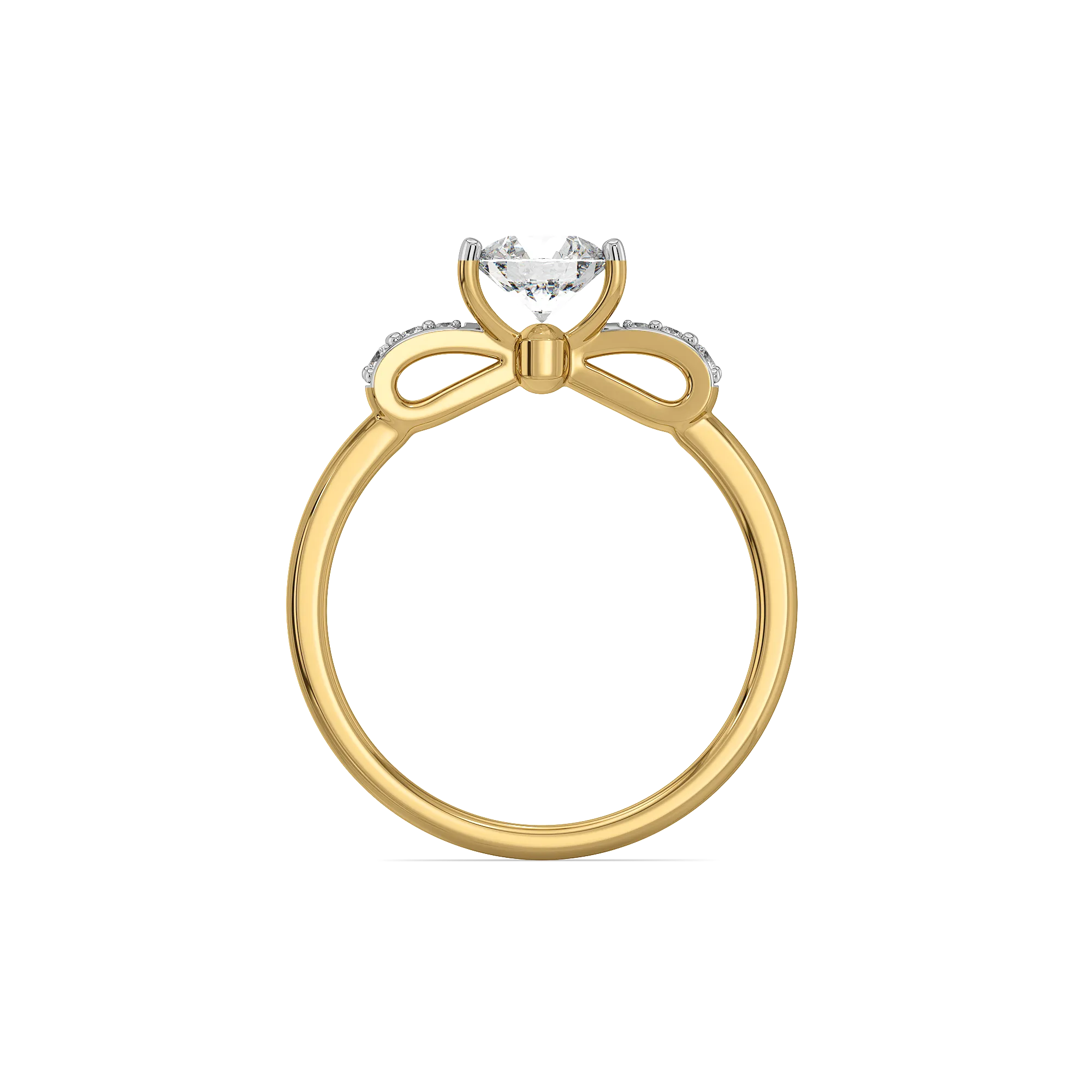 Solitaire Knot - Pure Gold Lab Diamond Ring