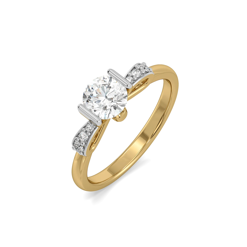 Solitaire Knot - Pure Gold Lab Diamond Ring