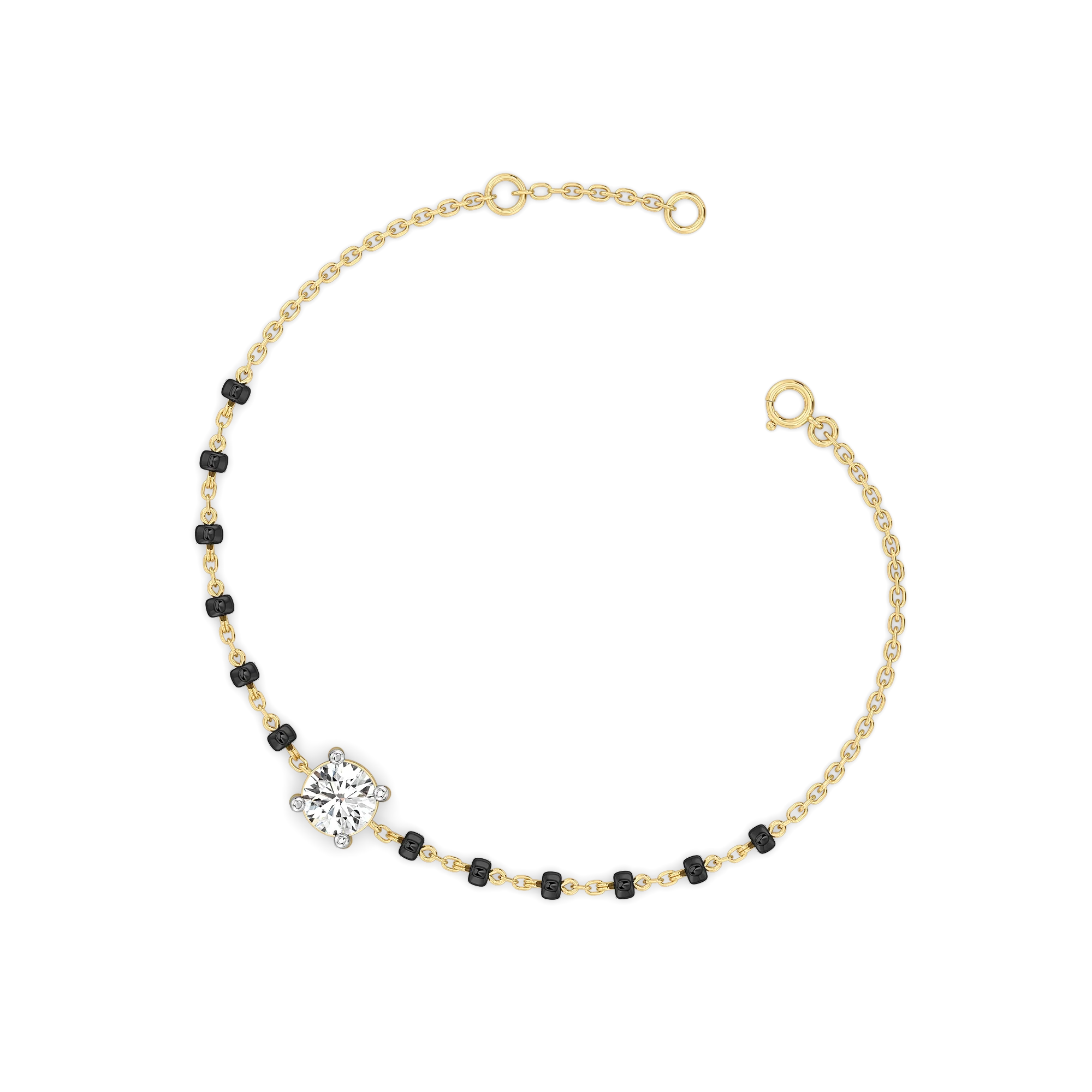 One Promise - Pure Gold Lab Diamond Mangalsutra Bracelet