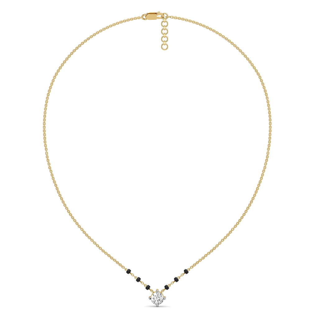 One Promise - Pure Gold Lab Diamond Mangalsutra Necklace