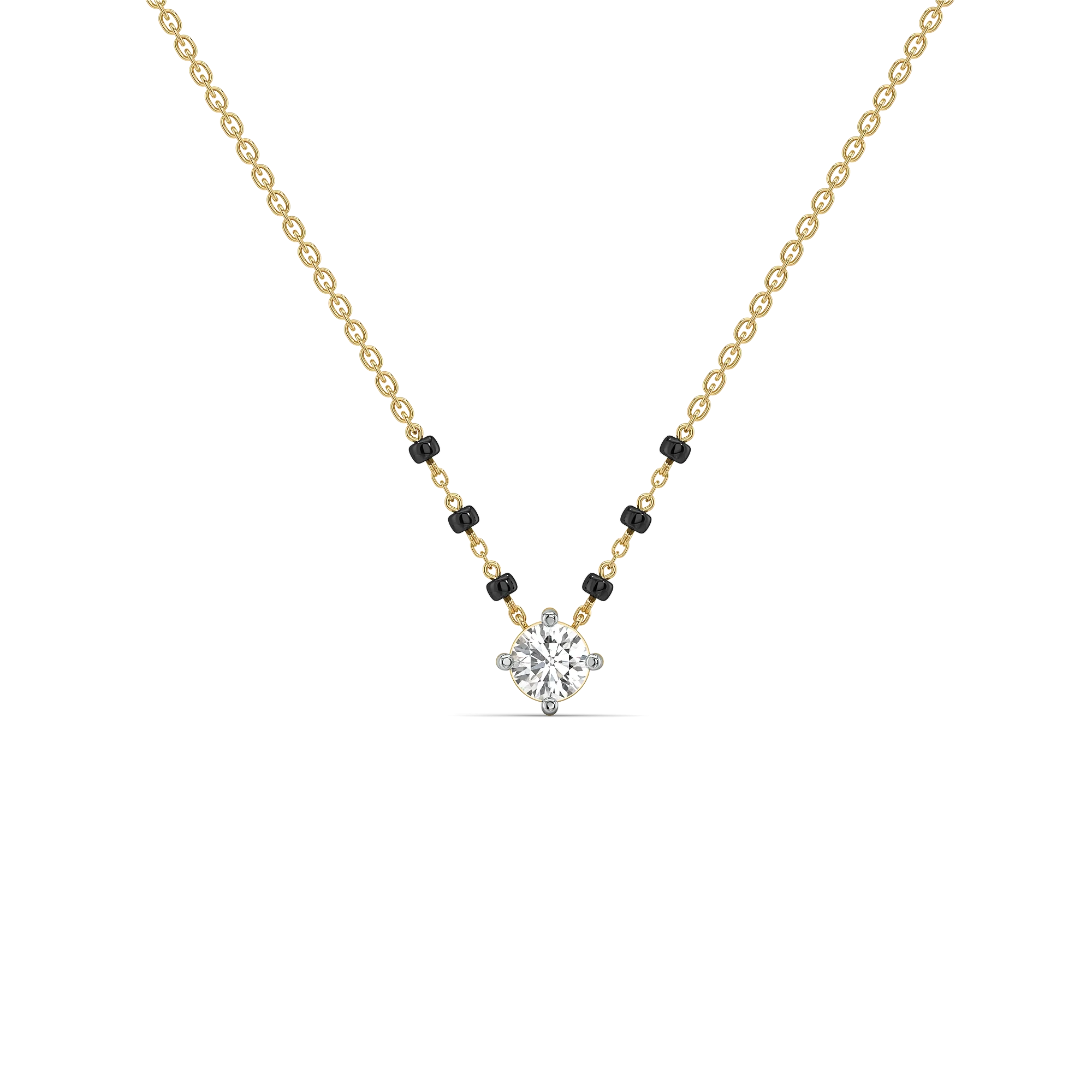 One Promise - Pure Gold Lab Diamond Mangalsutra Necklace Main image