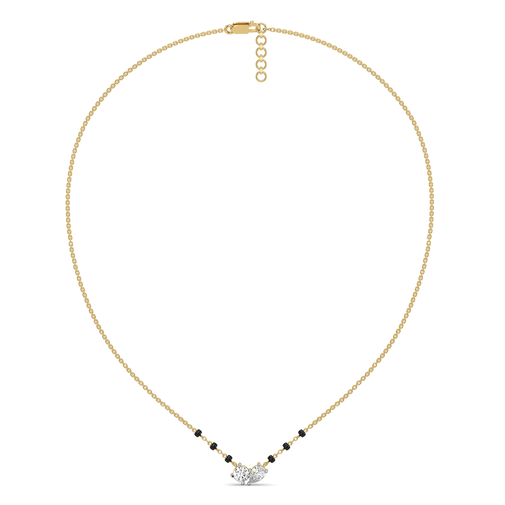 Soul Promise - Pure Gold Lab Diamond Mangalsutra Necklace