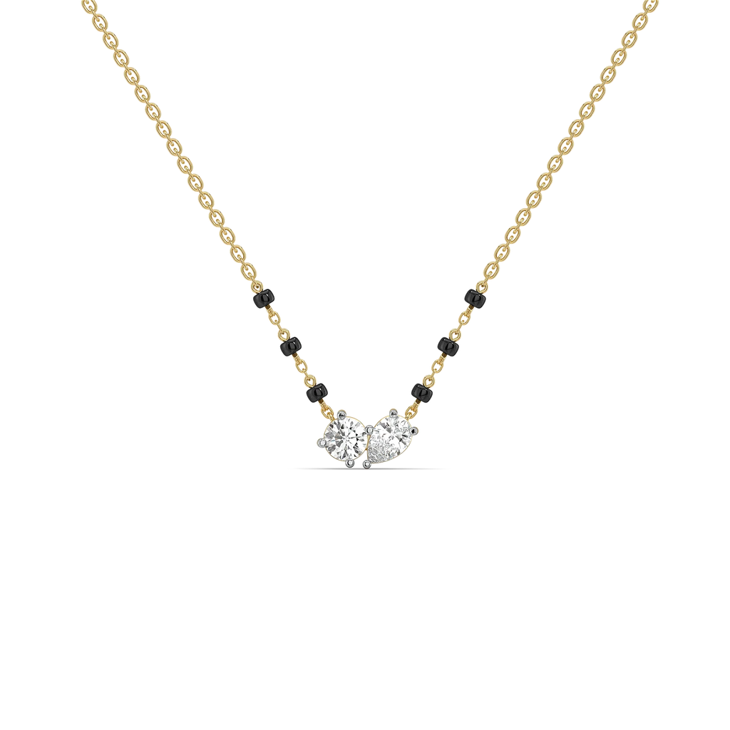 Soul Promise - Pure Gold Lab Diamond Mangalsutra Necklace